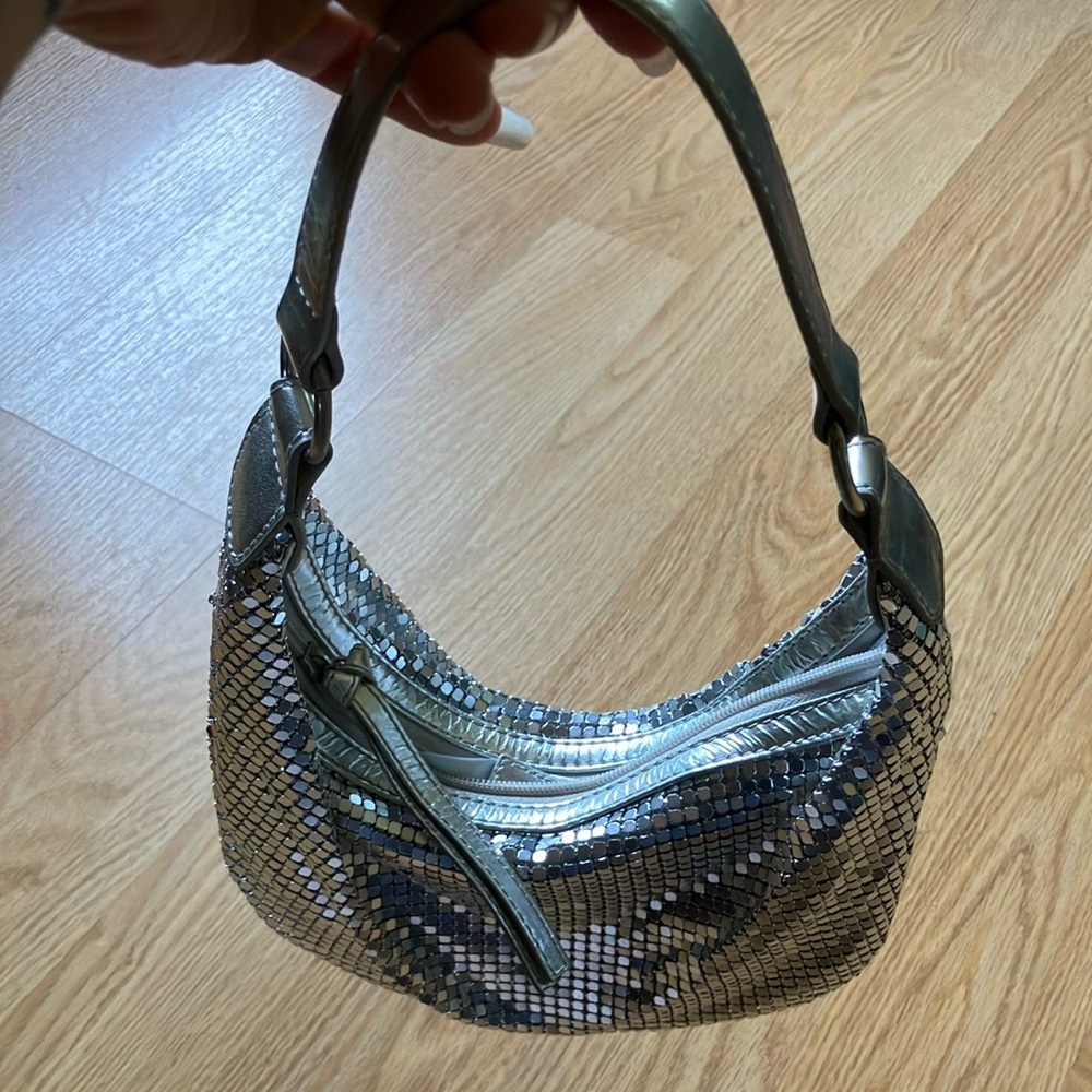 Mexx Silver Mini Bag with Shimmering Sequins - Picture 3 of 3